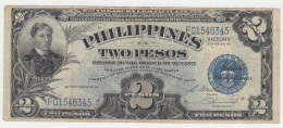 Philippines 2 Peso 1944 VF Victory Over Japan WW 2 - Series G Pick 95 - Filippine