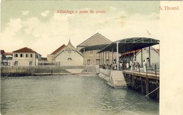 SÃO S. TOMÉ, THOMÉ, Alfandega E Parte Da Ponte, 2 Scans - São Tomé Und Príncipe