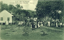 SÃO S. TOMÉ, THOMÉ, ILHA DO PRINCIPE, Avenida Governador Silveira, 2 Scans - São Tomé Und Príncipe
