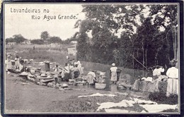 SÃO S. TOMÉ, THOMÉ, Lavandeiras No Rio Agua Grande, 2 Scans - Sao Tome And Principe