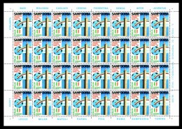 ITALIA Repubblica 1991 Foglio Intero Sampadoria Campione Campionato Di Calcio Scudetto MNH ** Integro Fogli Campionati - Full Sheets