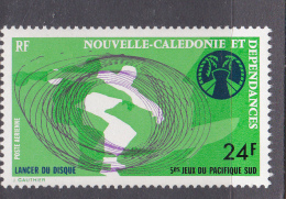 New Caledonia SG 555 1975 5th South Pacific Games, 24F Throwing The Discus, MNH - Nuevos