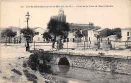 13-  LES-SAINTES- MARIES- DE-LA-MER -  PONT DE LA GARE ET PLACE MIREILLE - Saintes Maries De La Mer