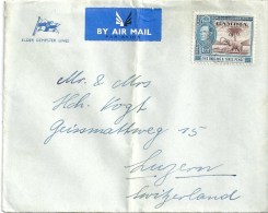 Airmail Brief  Freetown - Luzern              1950 - Gambia (...-1964)