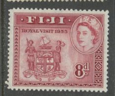 Fiji 1954  8p Arms Of Fiji Issue #155  MNH - Fiji (...-1970)