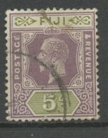 Fiji 1922 5p King George Issue #101 - Fiji (...-1970)