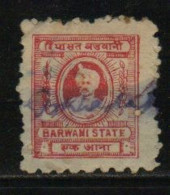 BARWANI State  1A  Perforation 7  Revenue  Type 21 # 91415 Inde Indien India Fiscal Revenue India - Barwani