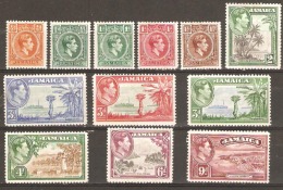 Jamaica 1938 SG 121-29 Excluding 125 Mounted Mint - Jamaica (...-1961)