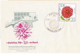 FLORA-L97 - ALLEMAGNE ORIENTALE FDC IGA DAHLIA 79 à Erfurt - 1971-1980