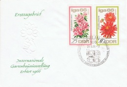 FLORA-L98 - ALLEMAGNE ORIENTALE FDC IGA DAHLIA 66 à Erfurt - 1950-1970