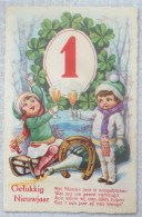 Cpa Litho Illustrateur ROKAT 1283 Jmport BORRIS ? Enfants ENFANT BOUTEILLE COUPE CHAMPAGNE VOEUX 1 MILLESIME - Boriss, Margret