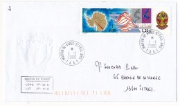 Enveloppe TAAF Affranchie "Programme Sommeil" Obl "Martin De Vivies - St Paul Ams" Du 1-1-2000 - Storia Postale