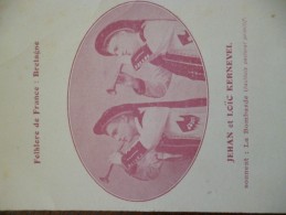 CPA Bretagne Folklore De France Jehan Et Loïc Kernevel Sonnent La Bombarde - Chanteurs & Musiciens