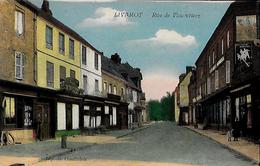 CARTE POSTALE ORIGINALE ANCIENNE COULEUR : LIVAROT  LA RUE DE VIMOUTIERS  ANIMEE  CALVADOS (14) - Livarot