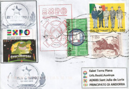 ZIMBABWE.UNIVERSAL EXPO MILANO 2015, Letter From The Pavilion Of Zimbabwe, With Official Expo Stamp At The Back - 2015 – Milan (Italie)