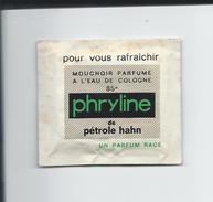 MOUCHOIR PARFUME EAU DE COLOGNE PHRYLINE - PETROLE HAHN - Andere & Zonder Classificatie