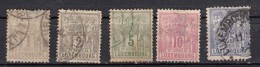 Luxembourg   Allegorie  5 Valeurs - 1882 Allegorie