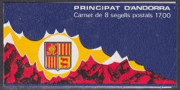 Andorra Fr. 1987 Arms Booklet ** Mnh (30230) - Postzegelboekjes