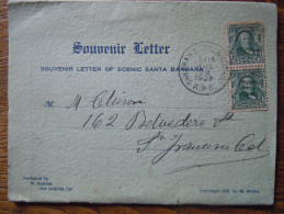 USA / ETATS UNIS - California : Santa Barbara : Souvenir Letter Of Scenic Santa Barbara - 1907 - Santa Barbara