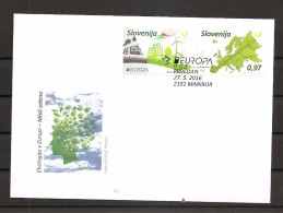 SLOVENIA 2016,NEW STAMPS 27.05, EUROPA CEPT,THINK GREEN,FDC - 2016