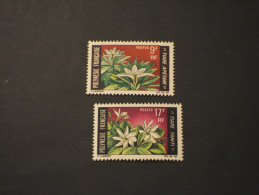 POLYNESIE - 1969 FIORI 2 VALORI - NUOVI(++) - Unused Stamps
