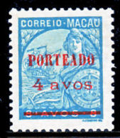 !										■■■■■ds■■ Macao Postage Due 1949 AF#46(*) Surcharges 4 On 8 Avos (x10843) - Portomarken