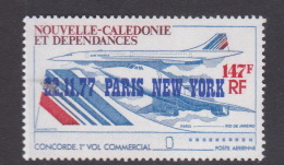 New Caledonia SG 590 1977 1st Commercial Concorde Flight Paris-New York MNH - Unused Stamps