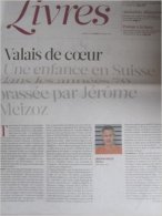 Libération Supplément Livres Du 28/03/13 : J. Meizoz, Séismes / Arne Naess - Kranten Voor 1800