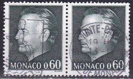 Monaco, 1974/78 - 60c  Prince Rainier III, Coppia - Nr.933 Usato° - Usados