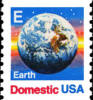 USA 1987 Rate Change E- Earth Coil Stamp Sc#2279 (25c) Globe Post Nature - Coils & Coil Singles