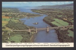 THE MENAI SUSPENSION BRIDGE WALES -  NOT  Used  See The 2  Scans For Condition. ( Originalscan !!! ) - Anglesey