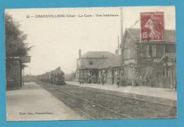 CPA  45 - Chemin De Fer Arrivée Du Train En Gare De GRANDVILLIERS 60 - Grandvilliers