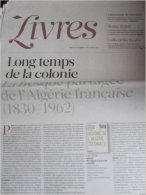 Libération Supplément Livres Du 08/11/12 : Histoire De L' Algérie, Période Coloniale / R.M. Salmon, Rencontre - Periódicos - Antes 1800