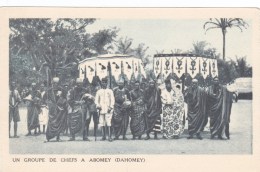 ABOMEY DAHOMEY GROUPE DE CHEFS TRIBU SCENE TYPE AFRIQUE AFRICA - Dahomey