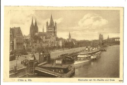 Cöln A. Rh. Rheinufer Mit St. Martin Und Dom - 53 - Rheine