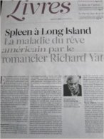 Liberation, Supplément Livres Du Du 24/11/11 : Richard Yates / Clastres / Célia Houdart - Newspapers - Before 1800