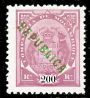 !										■■■■■ds■■ Company 1911 AF#73* Local Overprint 200 Réis Tipo I (x2231) - Mozambique