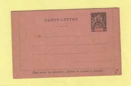 Guadeloupe - Entier Postal - Carte Lettre (collee) - 25c - Autres & Non Classés