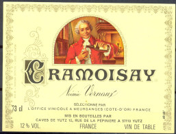 135 - Cramoisay - Noémie Vernaux - Office Vinicole à Meursanges Côte D'Or - Caves De Yutz 12 Rue De La Pépinière 57110 - Vino Tinto