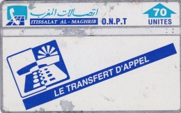 Morocco, MOR-20, Le Transfert D Appel, 2 Scans.   Control Number : 310A  Please Read - Maroc