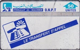 Morocco, MOR-19b, Le Transfert D Appel, 2 Scans.   Control Number : 409B  NB : Bend - Morocco