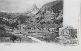 ZERMATT &#8594; Hotel Terminus, Mehrbild Lichtdruck Ca. 1900 - VS Valais