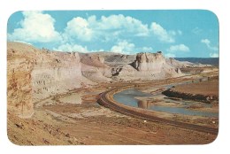 Panorama At Green River , Wyoming Showing The Palisades - Green River