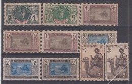 MAURITANIE - 1 + 4 + 17/18 (x3) + 73 (x2) + 74(x3) + 75 + 78/79 + 83* Et NSG  Cote 9,05 Euros Depart à 10% - Unused Stamps