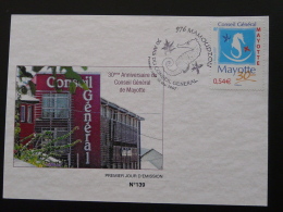 Carte Maximum Card Conseil General Hippocampe Seahorse Mayotte 2007 - Brieven En Documenten