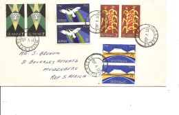 Afrique Du Sud ( Lettre De 1966 Avec Timbres En Paires De Muizenberg Vers L'intérieur à Voir) - Covers & Documents