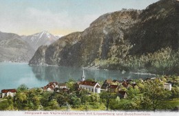 HERGISWIL → Dorfpartie Um Die Kirche Mit Dem Lopper, Ca.1910 - Hergiswil