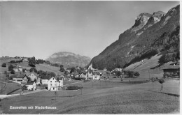 EMMETTEN → Dorfpartie Eingangs Dorf, Mit Niederbauen 1966 - Emmetten