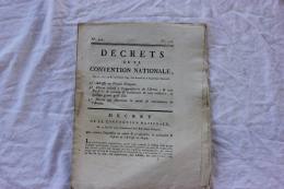 DECRET DE LA CONVENTION NATIONALE RELATIF A L ORGANISATION DE L ARMEE - Décrets & Lois