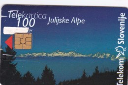 Slovenia, 092c, Julian Alps /ISDN, 2 Scans.  Something White Over Chip ? - Slovenia